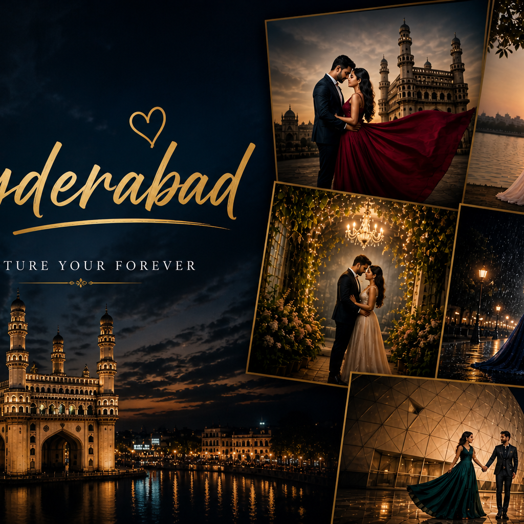 Top 10 Best Pre-Wedding Photoshoot Studios in Hyderabad