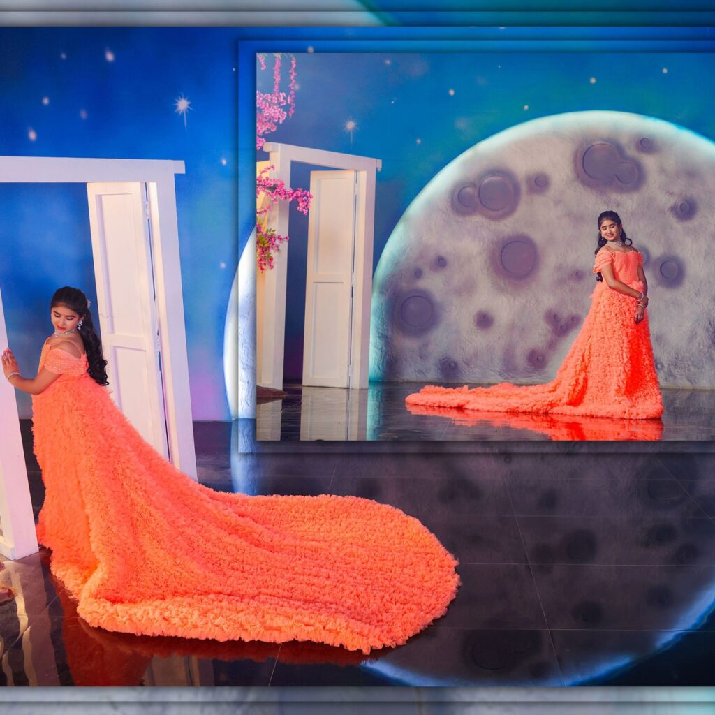 Nidhi and Nihaan performing to their exclusive family song sung by Geetha Madhuri during their pre-shoot.