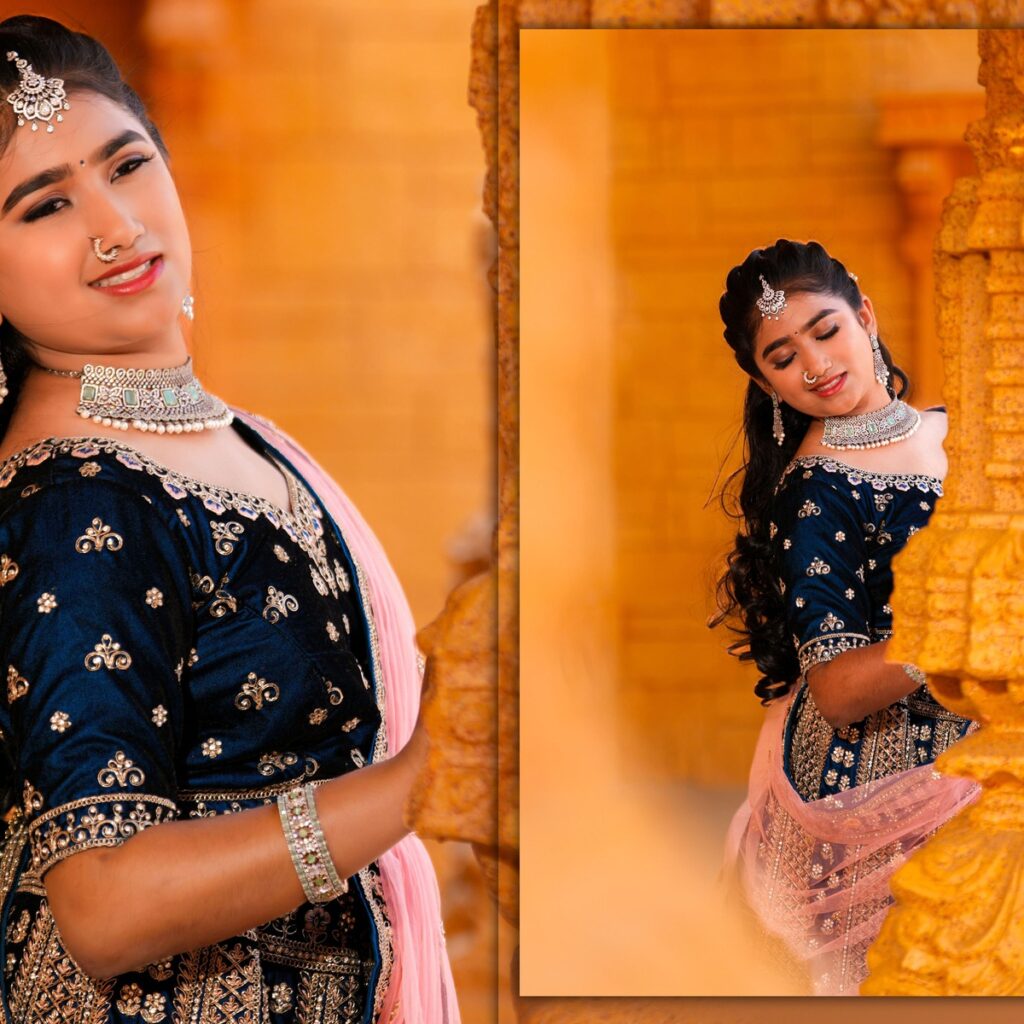 Nidhi and Nihaan performing to their exclusive family song sung by Geetha Madhuri during their pre-shoot.