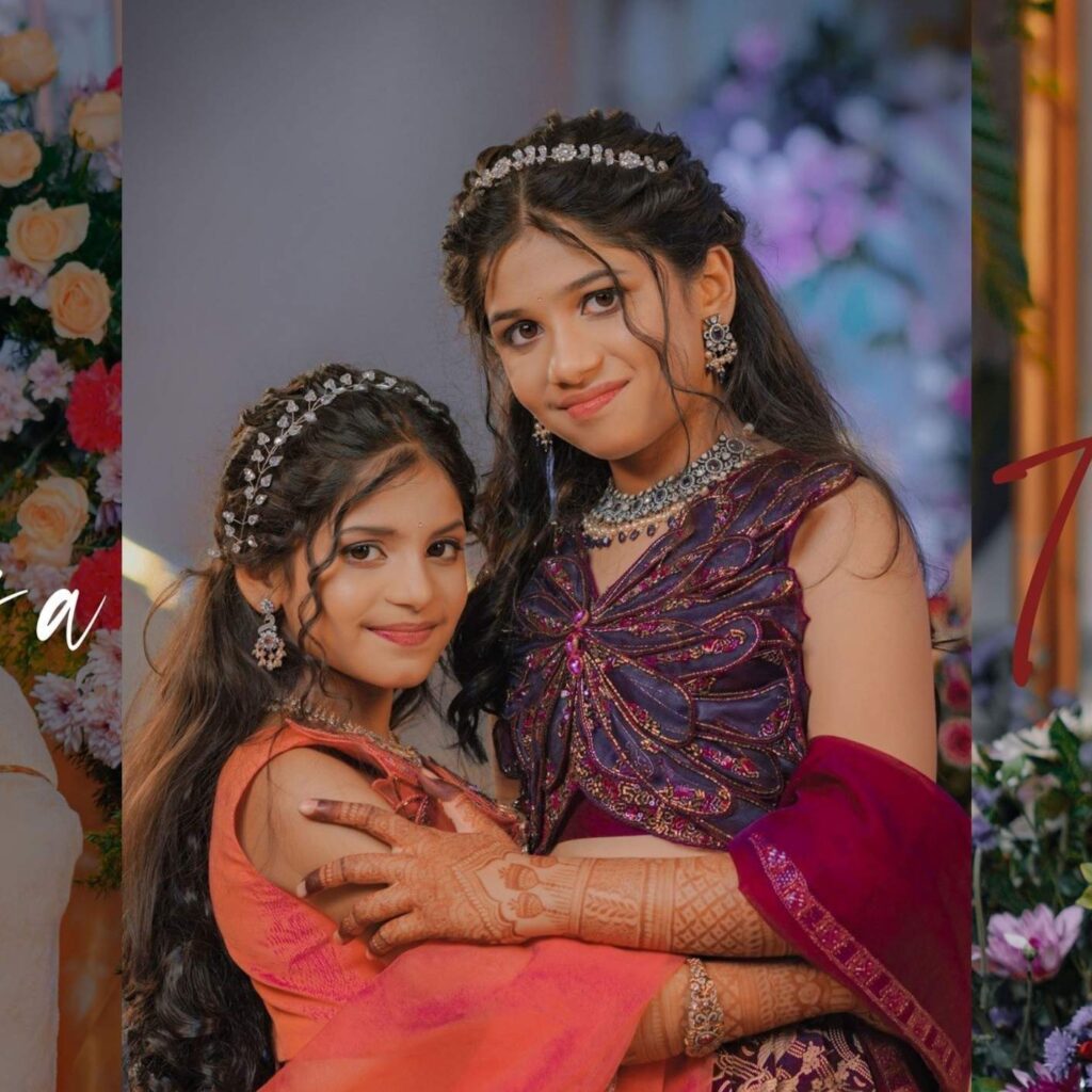 A Tale of Two Sisters — Krishika & Anshika Half Saree Ceremony Captured by PixelMatrix