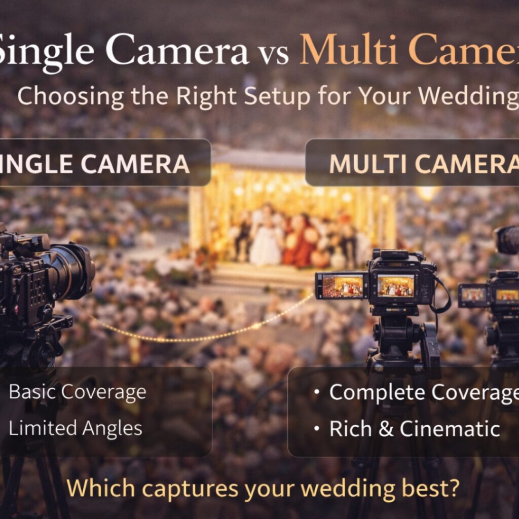 Multi Camera vs Single Camera Coverage: Choosing the Right Setup for Your Wedding