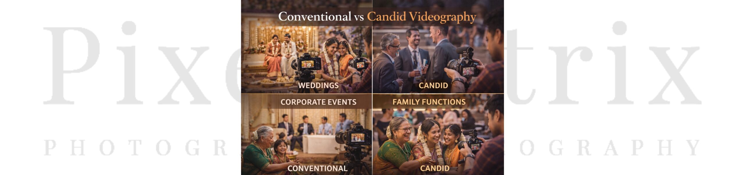 Conventional Videography vs Candid Videography: Understanding the Difference