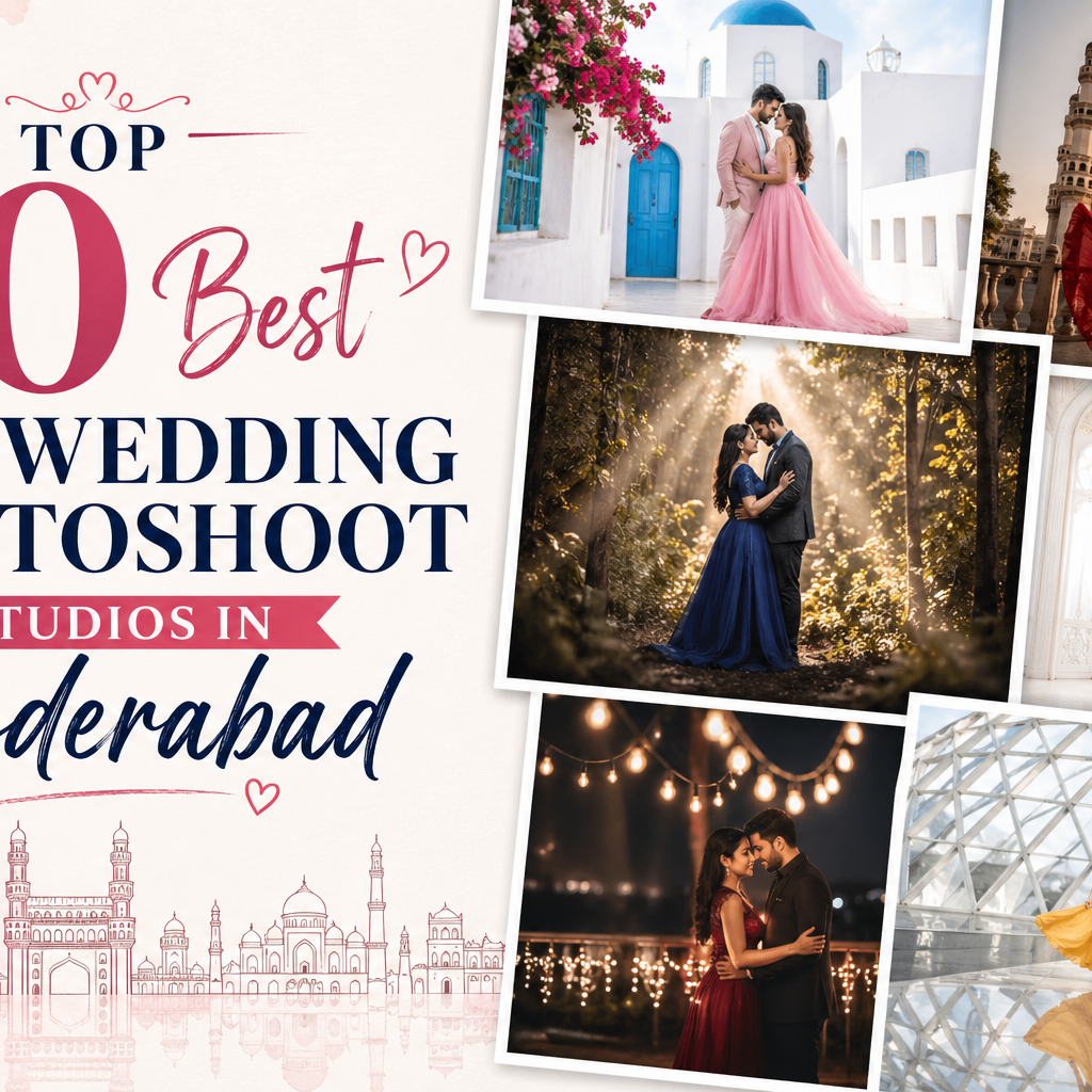 Top 10 Best Pre-Wedding Photoshoot Studios in Hyderabad