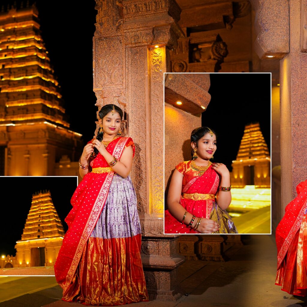 Aadhya & Shreyan Reddy Half Saree & Dhoti Ceremony Photography in L.B. Nagar, Hyderabad