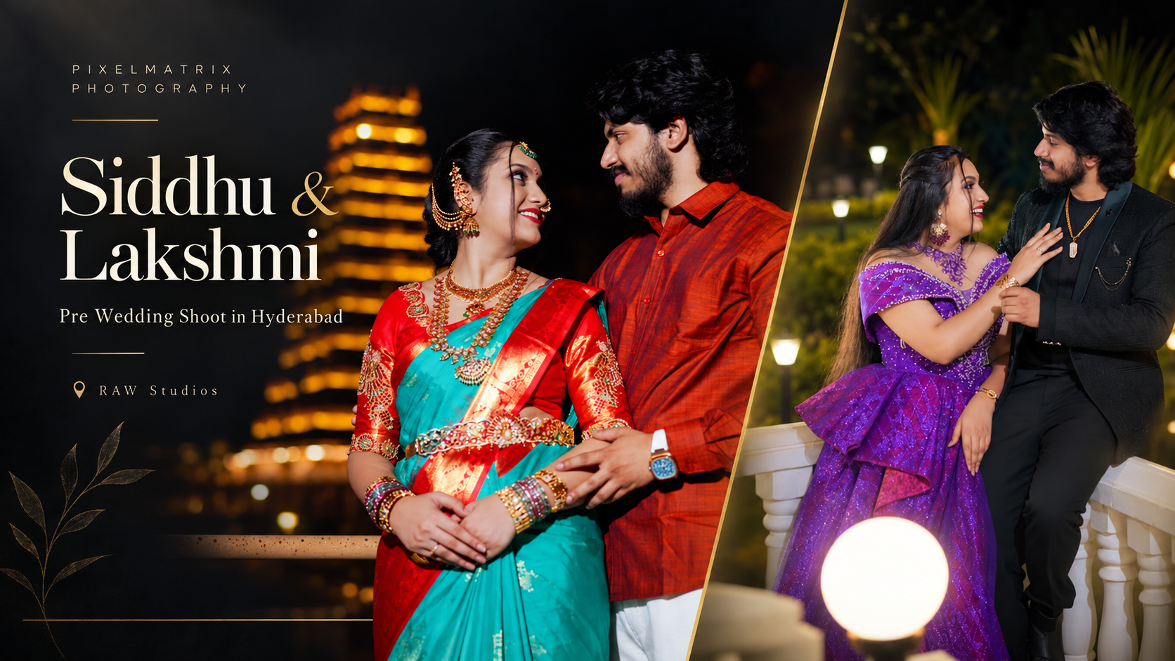 Siddhu & Lakshmi’s Pre Wedding Shoot in Hyderabad at RAW Studios