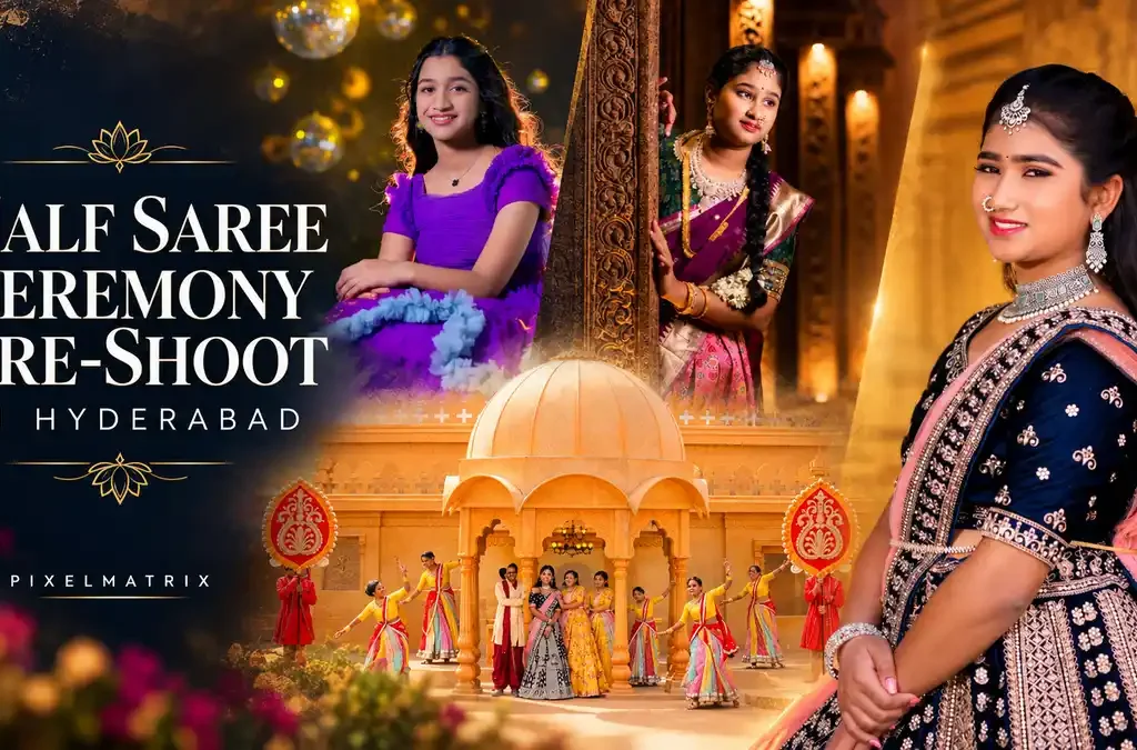 Half Saree Ceremony Pre-Shoot in Hyderabad