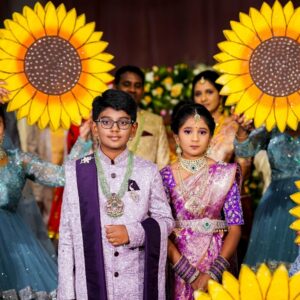 Anish and Anika’s Half Saree and Dhoti Ceremony – A Celebration of Tradition, Dance & Togetherness